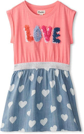Hatley Girls Tall Love Elastic Waist Dress (Toddler/Little Big Kid)