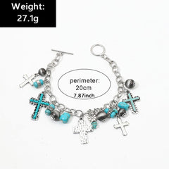 Chunky Statement Boho Bracelets Bangle Jewelry Silver Western Bracelets Jewelry