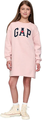 GAP Girls' Logo Fleece Dress