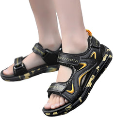 IWIHMIV Boys' Sandals Toddler Summer Shoes Boys Girls Sandals Open-toe Adjustable Straps Summer Outdoor Sport Sandals