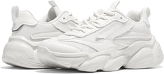 ZURIN Womens Chunky Platform Sneakers-Lightweight Breathable Dad Shoes,Casual Lace-Up Walking Sneakers,Comfortable Fashion Tennis Shoes