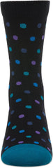 MeMoi Boys Colorful Dot-Patterned Cotton-Rich Crew Sock
