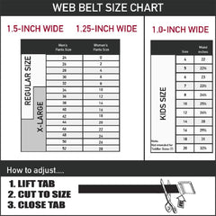 Buckle-Down mens Buckle-down Web Katana 1.25" Belt, Multicolor, 1.25 Wide - Fits up to 42 Pant Size US
