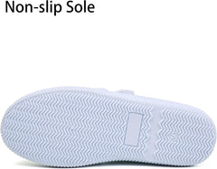 Boy's Girl's Kids White Canvas Shoes for Kids Slip-On Lightweight Sneakers Casual Skin-Friendly Walking Running Shoes(Toddler/Little Kids/Big Kids)