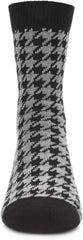 MeMoi Boys Houndstooth Cotton-Rich Crew Sock