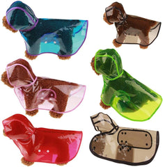 Raincoat for Dogs Waterproof Dog Rain Jacket Pink Outdoor Puppy Dogs Pet Rain Coats Transparent Hoody Waterproof Jackets Raincoat for Dogs Cats Clothes S