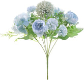 Silk Peony Floristics Bridal Accessories Clearance Wedding Decorative Plants Christmas Decor for Home Artificial Roses Flowers (Color : Blue)