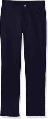 Nautica boys Flat Front Stretch Twill Chino Khaki Pant