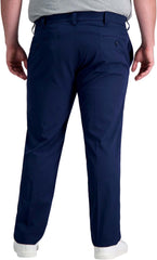 Haggar Mens Cool Right Performance Flex Straight Fit Flat Front Pant-reg. and Big & Tall