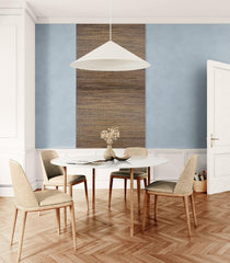 CONCORD WALLCOVERINGS ™ Display Sample, Grasscloth Texture Wallpaper – Brown Roll, Durable Vinyl Wall Covering, 7" x 10", Rustic and Elegant Design