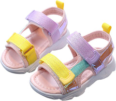 IWIHMIV Sport Sandals for Boys Girls Summer Breathable Sandals Toddler Boys Closed Toe Athletic Outdoor Walking Sandals