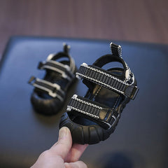 Toddler Baby Boy Convertible Sport Sandal Open Toe PVC Casual Strappy Beach Quick-Drying Daily Solid Shoes
