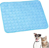 Furry Basics Dog Cooling Mat, Cool Dog Bed for Summer, Pet Ice Silk Self Coolpad, Washable & Portable Pet Soft Pad, Washable for Small Medium Large Dogs and Cat (Pink,19.6 * 15.7inch)