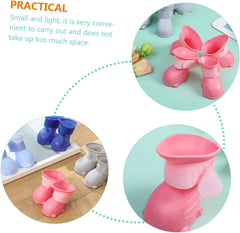 SUPVOX 4pcs Pet Rain Boots for Dogs -Resistant Dog Shoes for Rainy Days and Snowy Weather