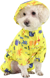 Dog Raincoat Waterproof Leisure Pet Clothing Dog Clothes Jacket Jumpsuit for Small and Medium-Sized Dogs