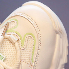 Toddler Girl Tennis Shoes Boys' Athletic Shoes Thick Sole Non Slip Casual Walking Lightweight Lace Up Sneakers
