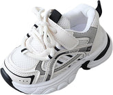 IWIHMIV Kids Tennis Shoes Girls Sneakers Running Shoes Athletic Sports Shoes Lightweight Breathable Casual Walking Sneakers