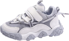 Kids Sneakers Boys Girls Lace-up Tennis Shoes Unisex-Child Lightweight Breathable Walking Shoes Toddler Shoes