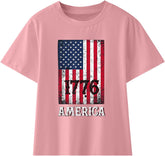 Generic 4th of July T Shirts Toddler Girls Boys American Flag Shirts Kids Novelty Fashion Patriotic Tops Summer Outfits