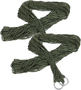 Happyyami Outdoor Hammocks for Outside 2pcs Nylon Hammock Swing Bed Mesh for Relaxation