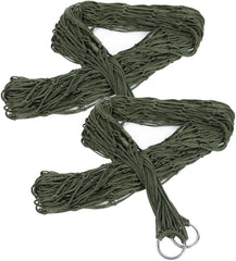 Happyyami Outdoor Hammocks for Outside 2pcs Nylon Hammock Swing Bed Mesh for Relaxation