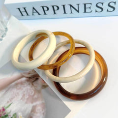 Colorful Acrylic Chunky Bangles for Women Trendy Resin Bangle Cuff Jewelry Gift