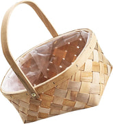 MERRYHAPY Woven Planter Basket Handle Decorative Flower Container for Indoor and Outdoor Use Farmhouse Style Storage for Plants Toys and Home Decor