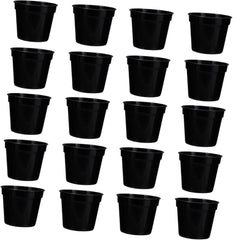 20pcs Sturdy Plastic Small Round Basin Planters Drainage for Succulent Plants Decor