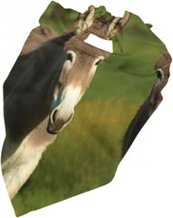 Donkey on Green Meadow Dog Bandana Pet Scarf Accessories for Small Medium Dogs Cats Photo Prop, Triangle Pet Bandanas Adjustable Puppy Bib Washable Dog Kerchief Puppy Neckerchief