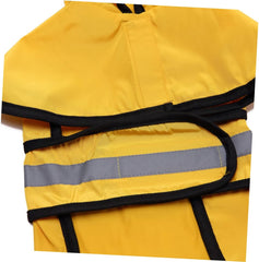 Housoutil 2pcs Hooded Dog Rainwear for Small Dogs Pet Reflective Rain Coat for Outdoor