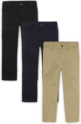 The Children's Place Stretch Relaxed Straight Chino Pants,multipacks