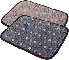 Summer Dog Mat Double Sided Breathable Summer Sleeping Mat Pet Cooling Cushion Soft Cat Sleeping Bed Pet Cooler (S Star On Blue Background)