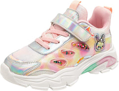Kid Air Tennis Running Sneakers Athletic Walking Jogging Glitter Lightweight School Sneakers for Big Boys Girls