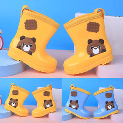 Kids Footwear for Boys New Cartoon Print Unisex Comfortable Fashion Children's Rain Boots Kid Snow Boot
