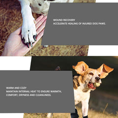 Protector Dog Boots, 2pcs Adjustable Shoes for Wound Recovery, Rubber Protector Anti Slip, Stand on Slippery Surfaces with Ease (L)