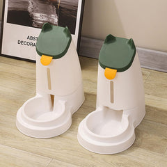 Cat Water Dispenser Cat Automatic Feeder and Water Cat Feeding Watering Pet Feeder Cat Feeder Cat Water Feeder