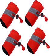Happyyami 4Pcs Dog Shoes Nonslip Boots for Pet Paw Protection Comfortable Warm Winter Wear Durable Design for Indoor Outdoor Use for Christmas Festivities