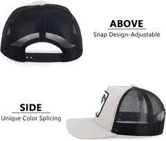 Mens Trucker Hats Mesh Snapback Animal Baseball Hats Unisex Running Sport Cap for Women Men
