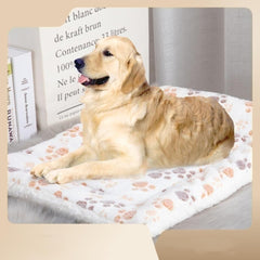 Dog Mat Pet Bed Flannel Soft Cat Sleeping Blanket Puppy Sleep Mat for Small Large Dogs(Dark Coffee,40 * 30cm)