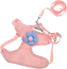 Yardwe Dog Harness and Leash Small and Medium Dogs Adjustable Soft Vest for Comfortable Walking and Training Secure Chest Strap and Leash Attachment Easy to Clean Materials for Daily Use