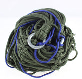 Garden Swing Nylon Net Mesh Sleeping Bed Hammock 2M x 1.5M Blue Green (id: c98 cc2 ea7 c9a c17