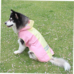 1pc Dog Cloak with Reflective Strips for Medium and Large Breeds Stylish Raincoat for Pets Lightweight and for Outdoor Adventures for Rainy Days