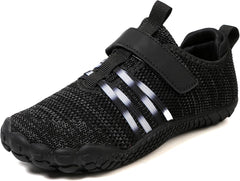 Kids Barefoot Shoes Boys Girls Footwear Toddler Shoes Wide Toe Box Hiking Flexible Zero Drop Sole Minimalist Sneakers Lightweight Breathable Slip On Running Tennis for Indoor Outdoor Little Big Kid