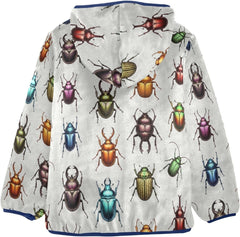 Cartoon Beetle Kids Comfy Soft Fleece Jacket with Polar Fleece Lining 3T