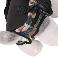 Mallofusa Dog Cat Leg Out Front Carrier Pet Backpack for Travel Outdoor Activities Free Your Hands Camouflage Pattern Large