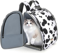Montana West Cat Carrier Backpack for Small Medium Dog & Puppies with Blackout Curtains for Outdoor Adventures