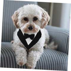 BESPORTBLE Dog Scarf for Large Dogs Polyester Washable Bandanas Fashionable Bow Tie Comfortable Neckwear for Photography Sessions