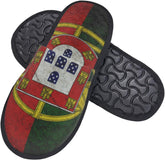 Portugal Flag House Slippers Plush Women Men Indoor Outdoor Home Shoes