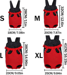 Double Shoulder Breathable Portable Travel Pet Dog Carrier Backpack Mesh Carrier Front Bag for Small Dog Cats Outdoor (S,blue)