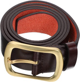 FRCOLOR 1piece Antique Belt Men's Brown Dress Belt Casual Jeans Men's Pants Gentlemanly Fit